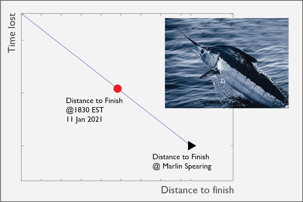 On the increased drag due to broken Marlin bills - GLYPH