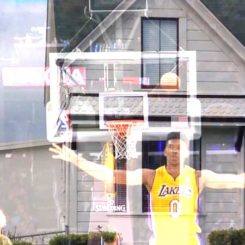 Nick Young misses a shot + a picture of a house + some cursed image manipulation